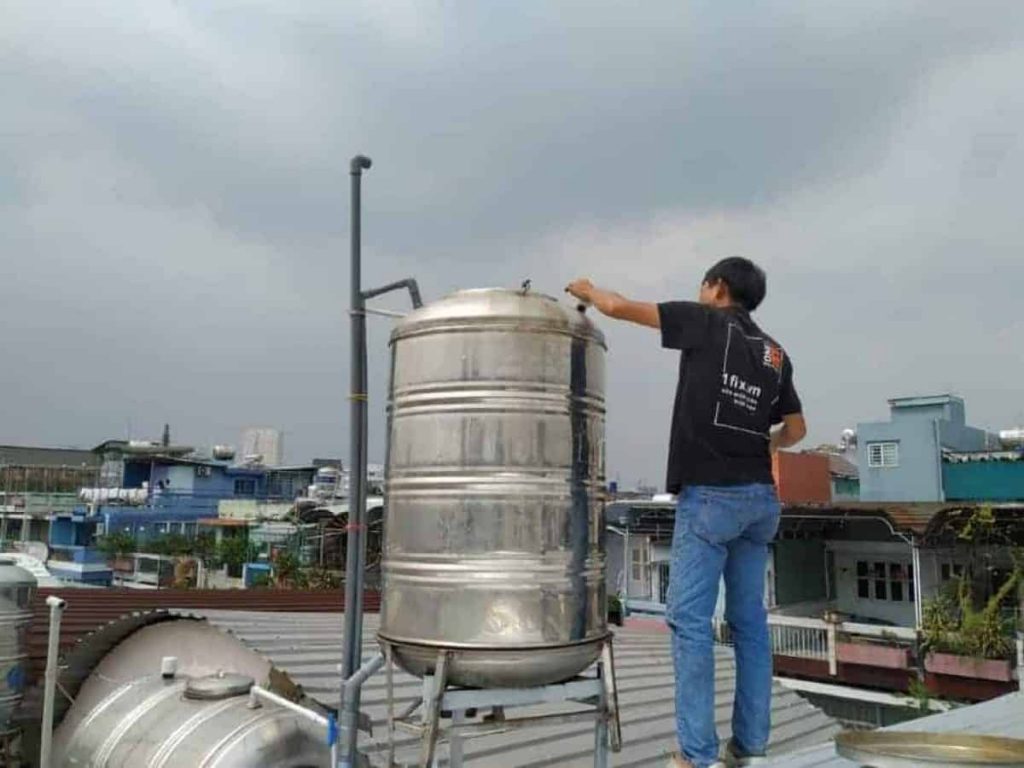 sửa bồn nước inox tại nhà