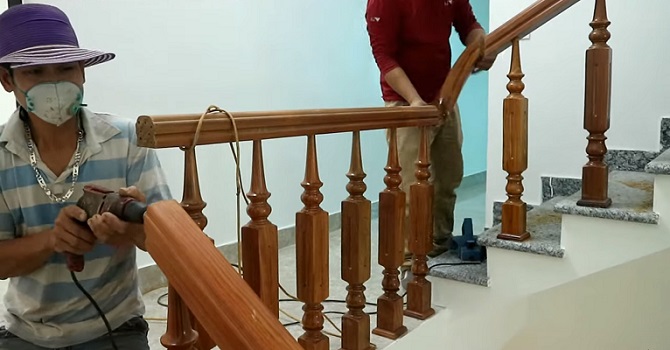 Sửa cầu thang gỗ tại nhà