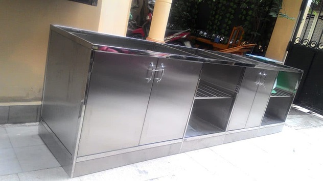 làm tủ bếp inox giá rẻ