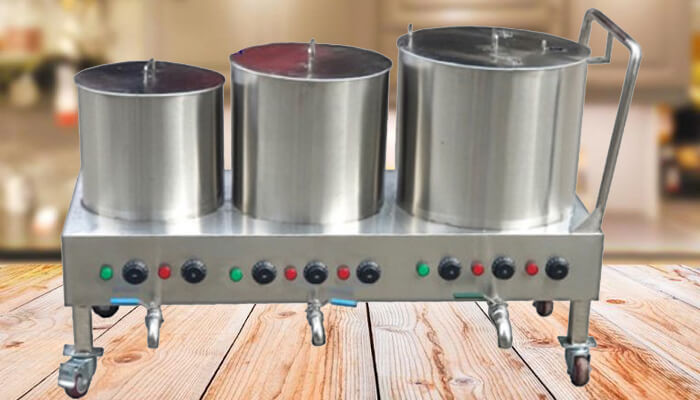 lắp đặt nồi nấu phở điện