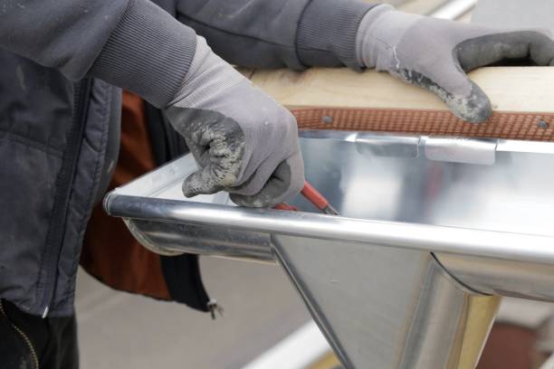 thi công máng xối inox