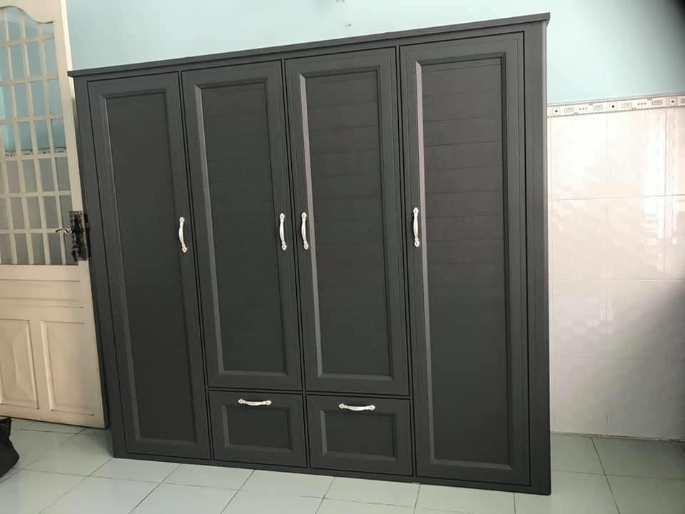 thi công tủ nhôm